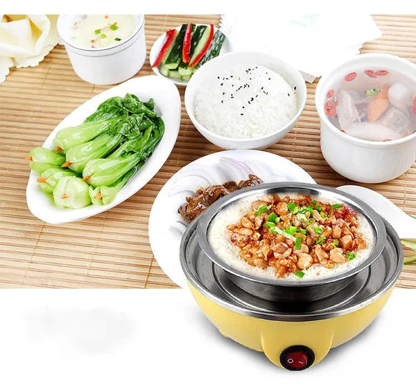 COCEDOR ELÉCTRICO PARA HUEVOS Y VERDURAS, ACERO INOXIDABLE