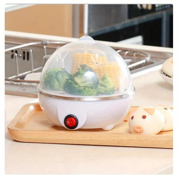 COCEDOR ELÉCTRICO PARA HUEVOS Y VERDURAS, ACERO INOXIDABLE
